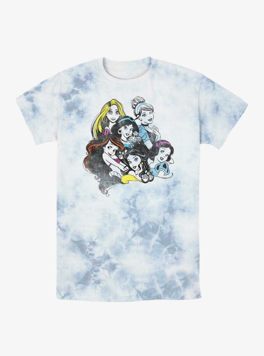 Adults * | Best Guaranteed Disney Princesses Color Pop Tie-Dye T-Shirt