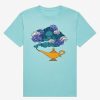 Adults * | Sale Online Disney Aladdin Floral Lamp Embroidered T-Shirt Boxlunch Exclusive