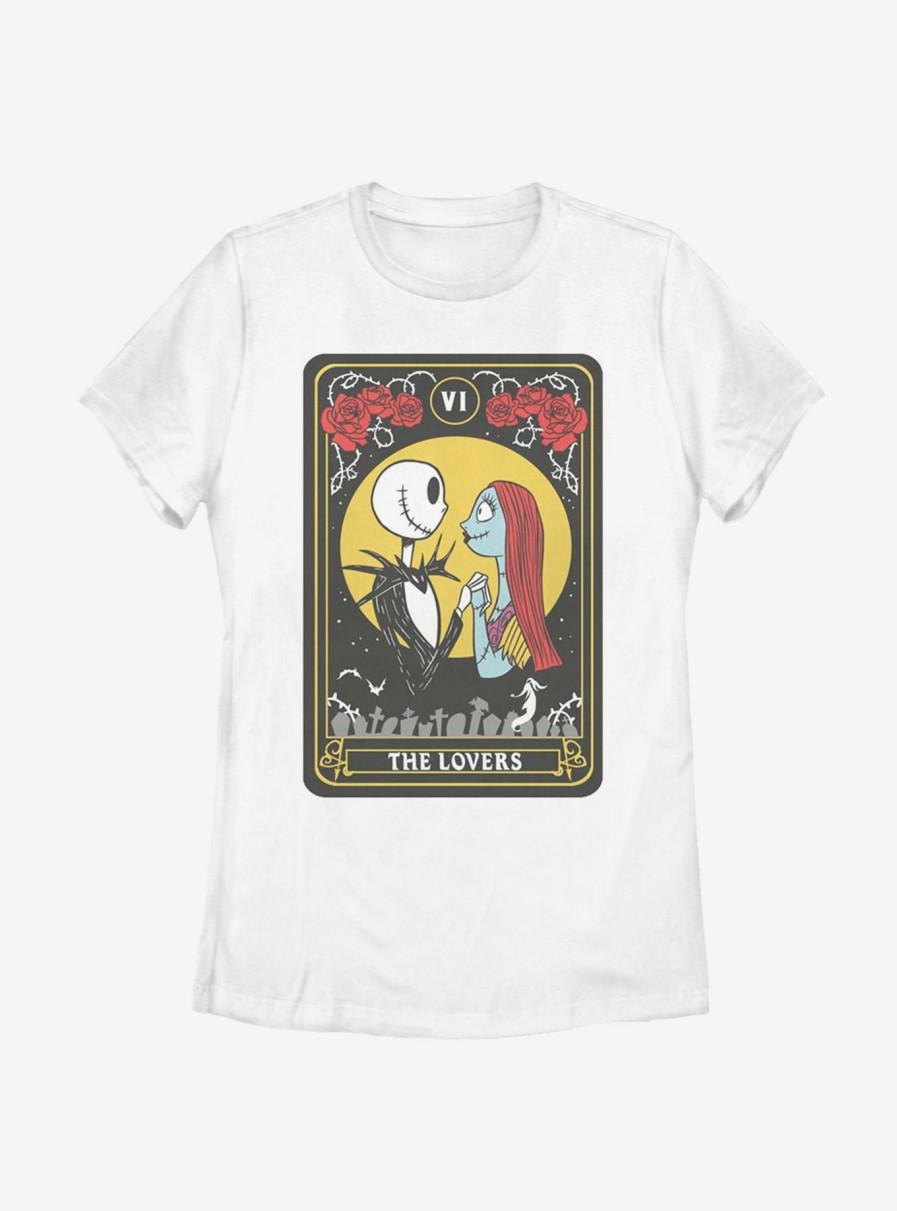 Adults * | Lower Price Disney Nightmare Before Christmas Lovers Tarot Womens T-Shirt