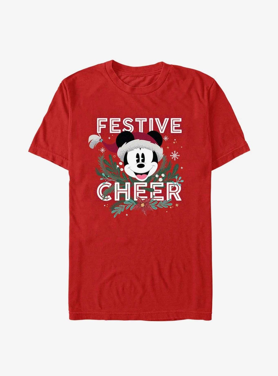 Adults * | Closeout Sale Disney Mickey Mouse Festive Cheer T-Shirt