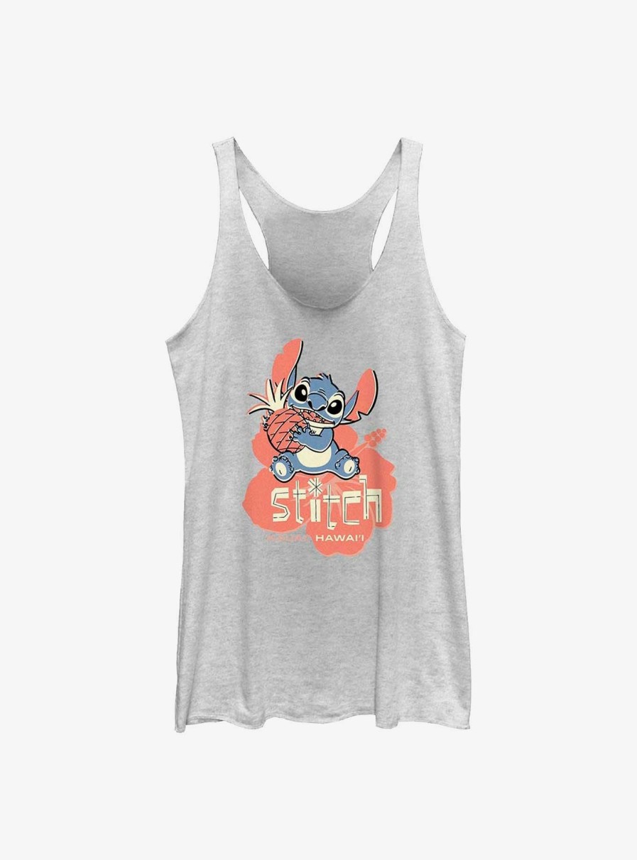 Adults * | Discount Disney Lilo & Stitch With Pineapple Womens Tank Top