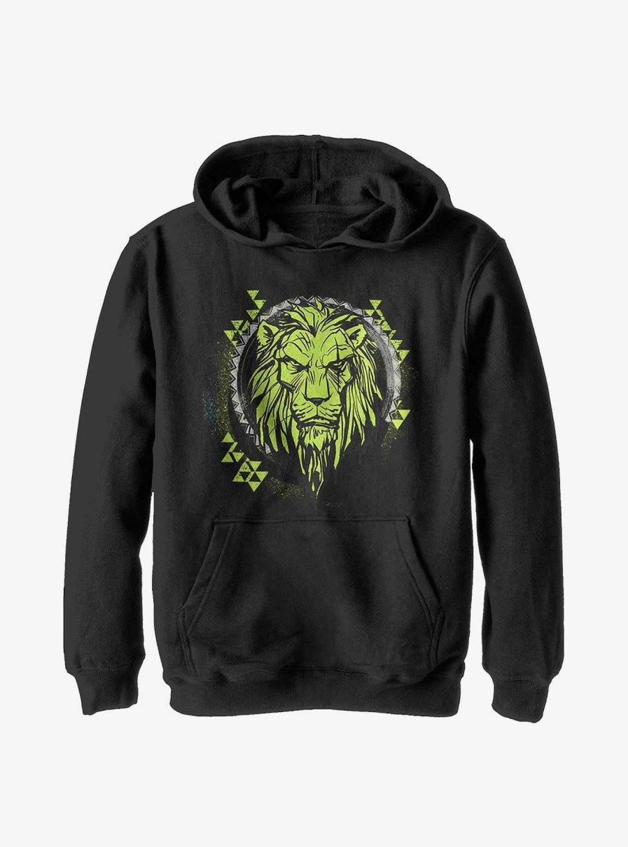 Kids * | Disney The Lion King 2019 Tribal Scar Youth Hoodie Typical Style