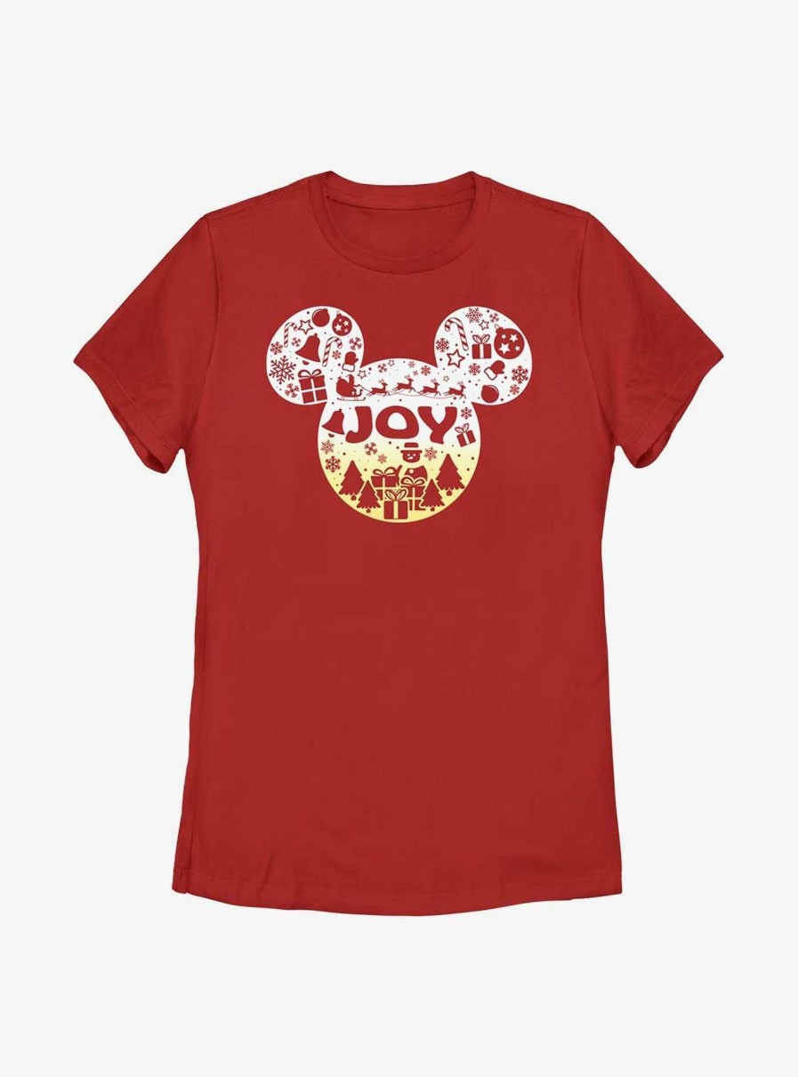 Adults * | Sale Online Disney Mickey Mouse Joy Ears Womens T-Shirt