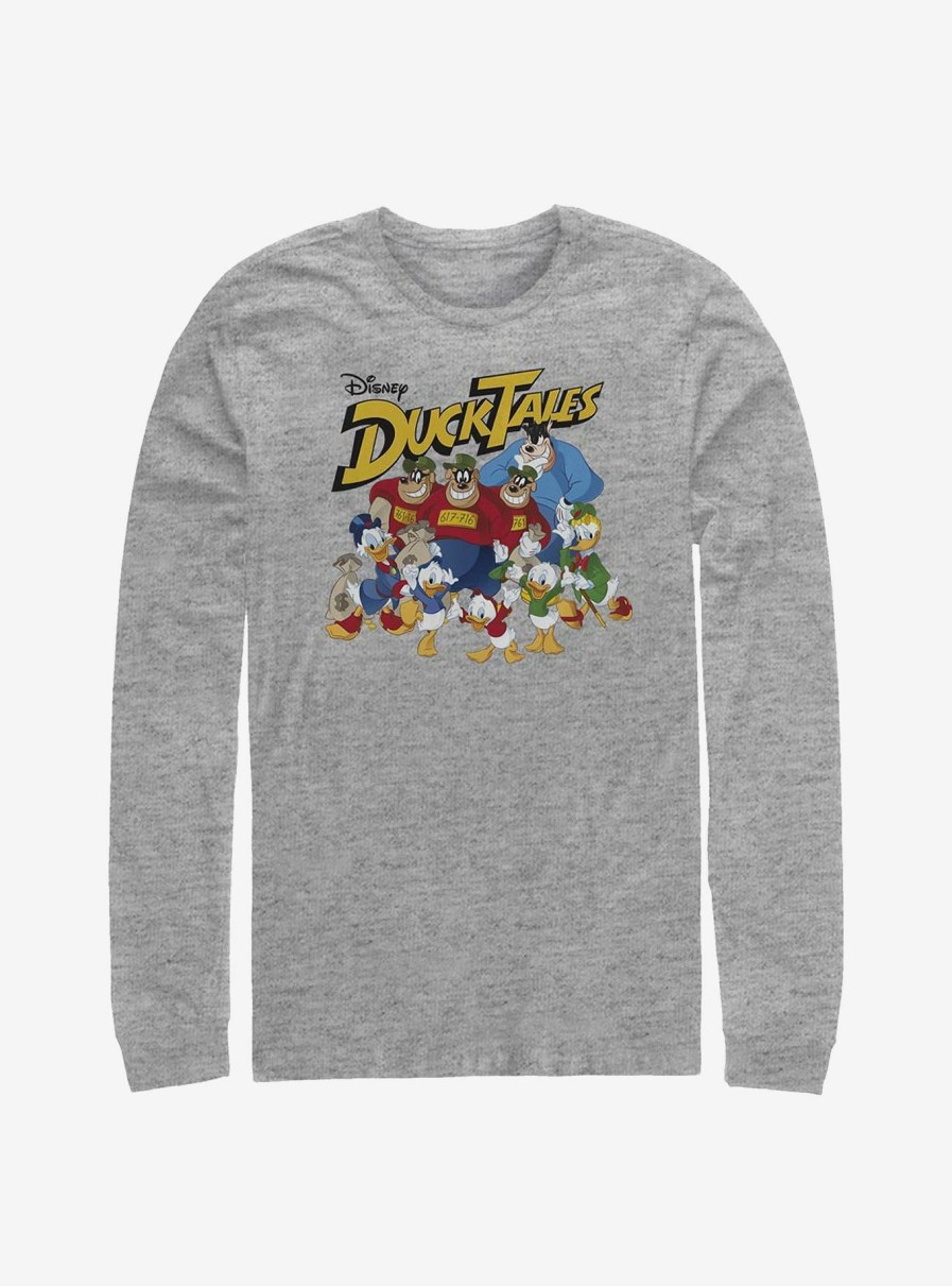 Adults * | Disney Ducktales Group Shot Long-Sleeve T-Shirt Outlet