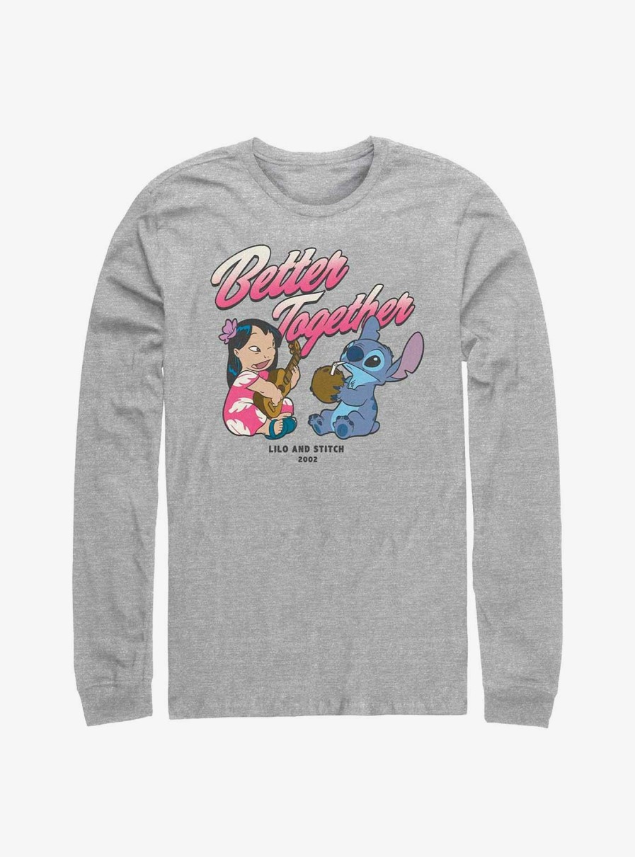 Adults * | Disney Lilo & Stitch Better Together Long-Sleeve T-Shirt New