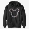 Kids * | Disney Mickey Mouse Flowers Youth Hoodie Excellent