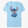 Adults * | Disney Lilo & Stitch Basic Happy Stitch T-Shirt Bargain Sale