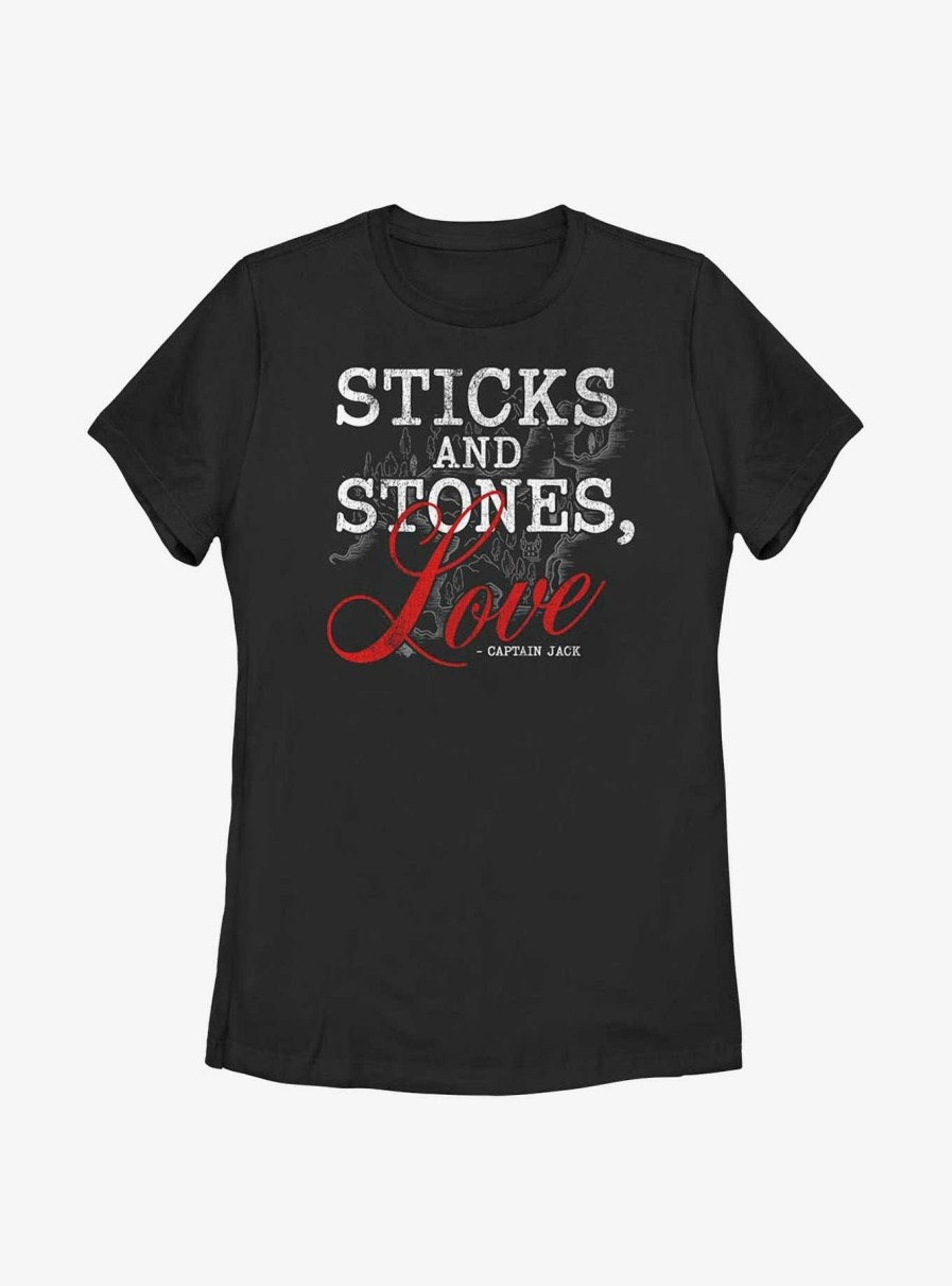 Adults * | Exclusive Design Disney Pirates Of The Caribbean Sticks And Stones Love Womens T-Shirt