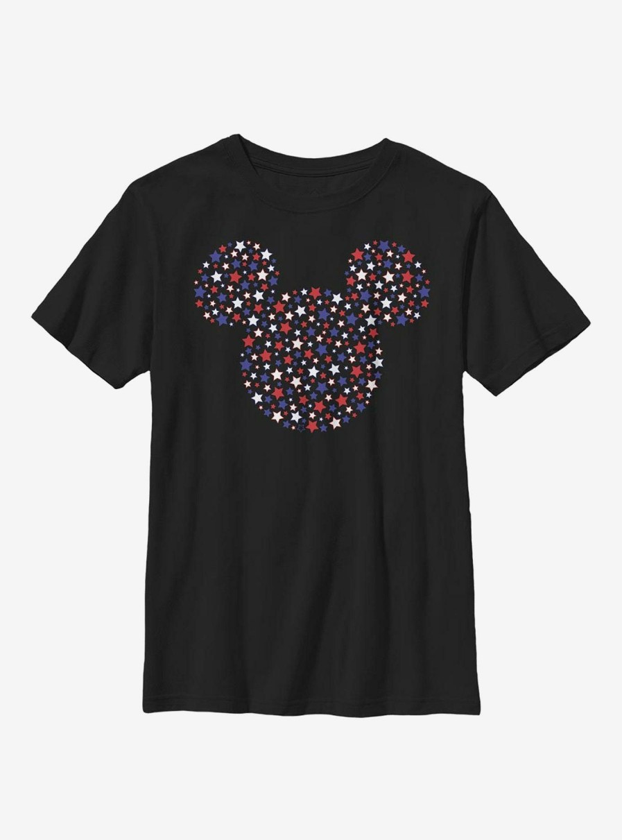 Kids * | Disney Mickey Mouse Stars And Ears Youth T-Shirt 100% Guarantee