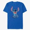 Adults * | Disney Lilo & Stitch Basic Happy Stitch T-Shirt Top Sellers