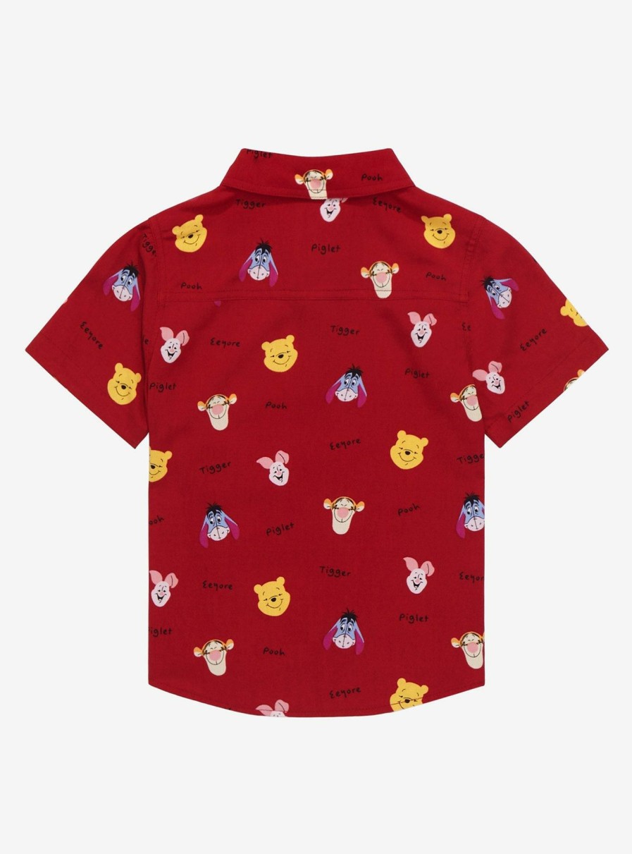 Kids * | Disney Winnie The Pooh Hundred Acre Wood Friend Portraits Toddler Woven Button-Up Boxlunch Exclusive Bargain Sale