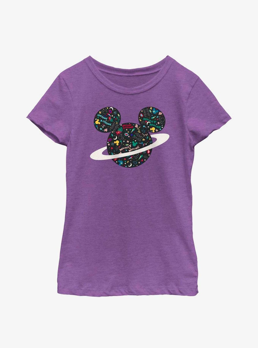 Kids * | Popular Disney Mickey Mouse Planet Mickey Youth Girls T-Shirt