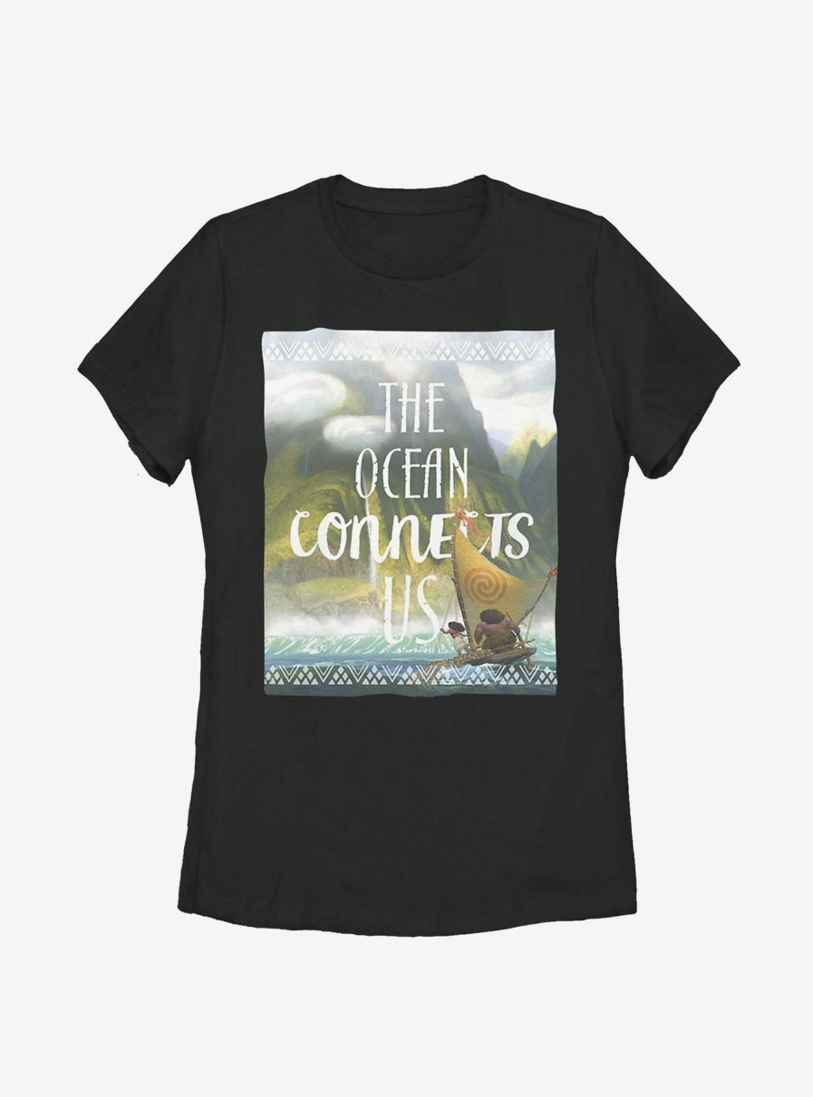 Adults * | Disney Moana Connects Us Womens T-Shirt Flash Sale