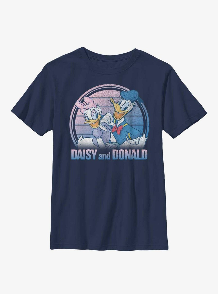 Kids * | Disney Donald Duck Daisy And Donald Youth T-Shirt Outlet