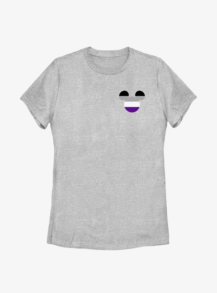 Adults * | Disney Mickey Mouse Asexual Badge T-Shirt Top Selling