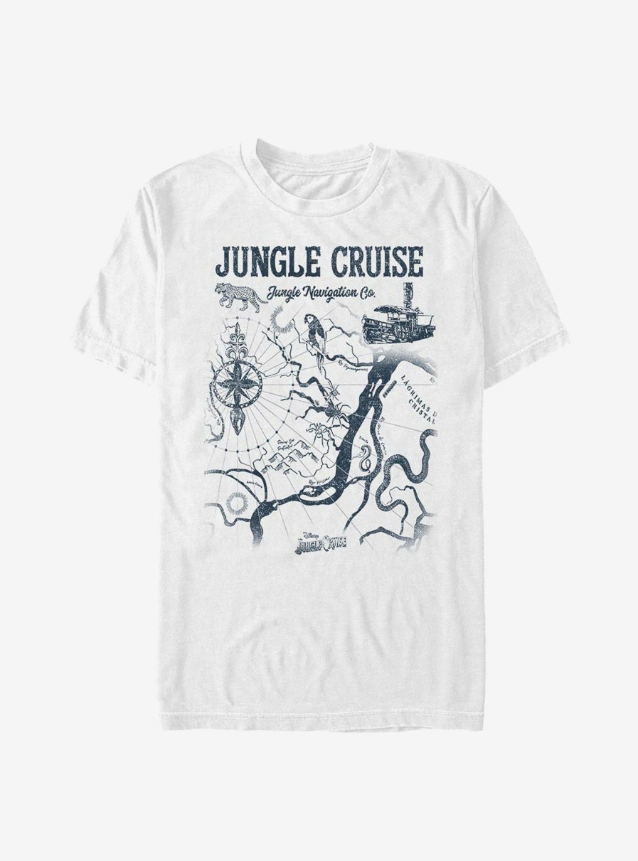 Adults * | Disney Jungle Cruise Map T-Shirt Top Selling