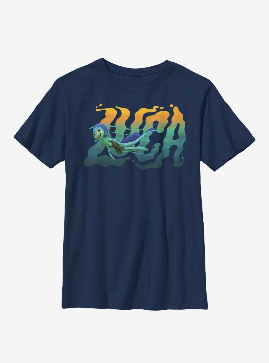 Kids * | Disney Pixar Luca Swimming Youth T-Shirt Clearance