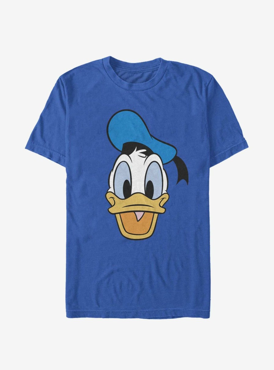 Adults * | Disney Donald Duck Big Face Donald T-Shirt Outlet Sale