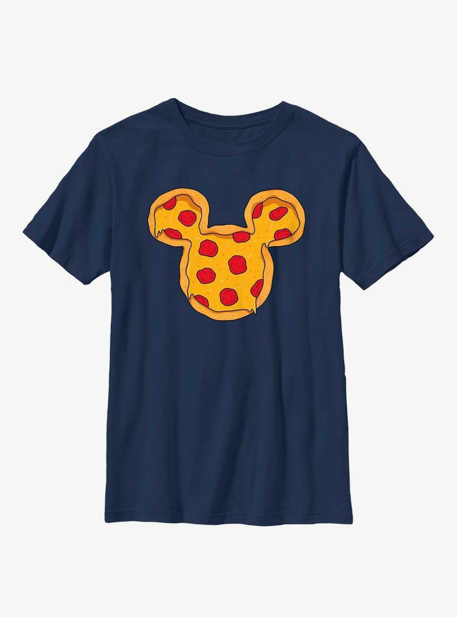 Kids * | Disney Mickey Mouse Mickey Pizza Ears Youth T-Shirt Outlet Sale