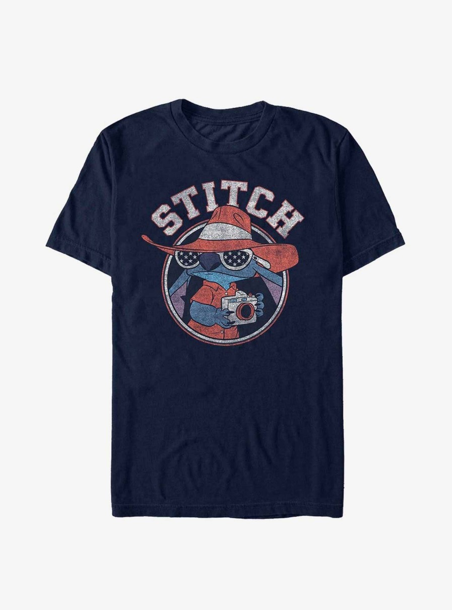 Adults * | Popular Disney Lilo & Stitch Tourist Stitch T-Shirt