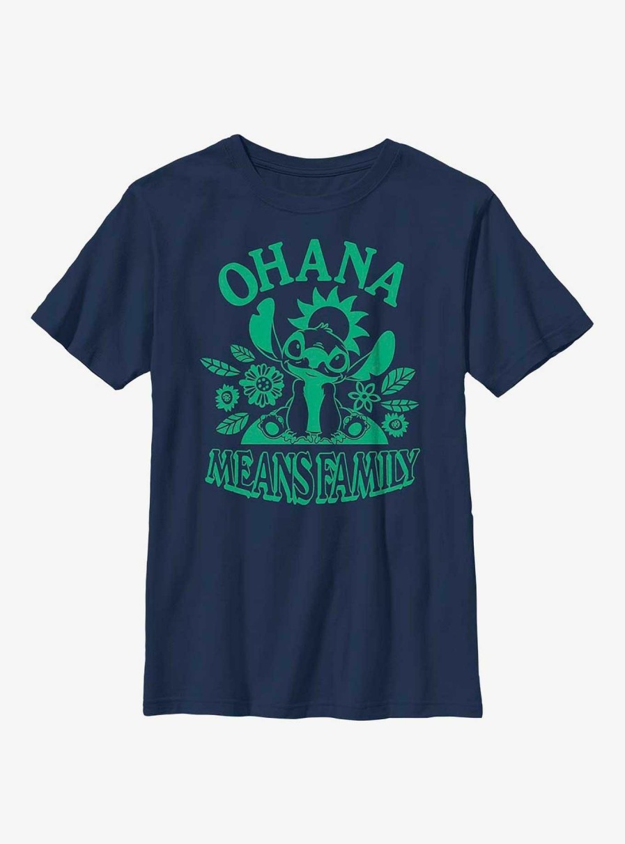 Kids * | Online Store Disney Lilo & Stitch Ohana Youth T-Shirt