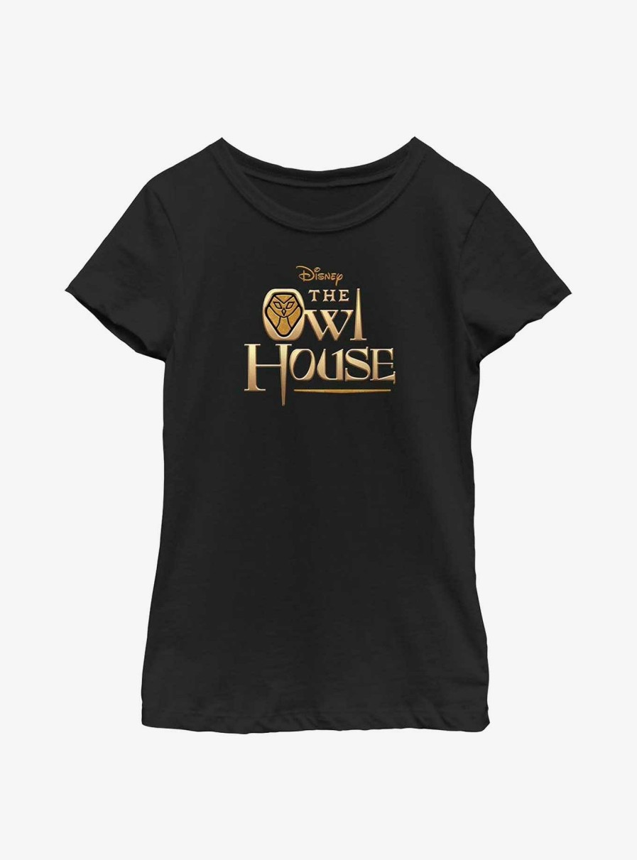 Kids * | Disney The Owl House Gold Logo Youth Girls T-Shirt Best Sellers