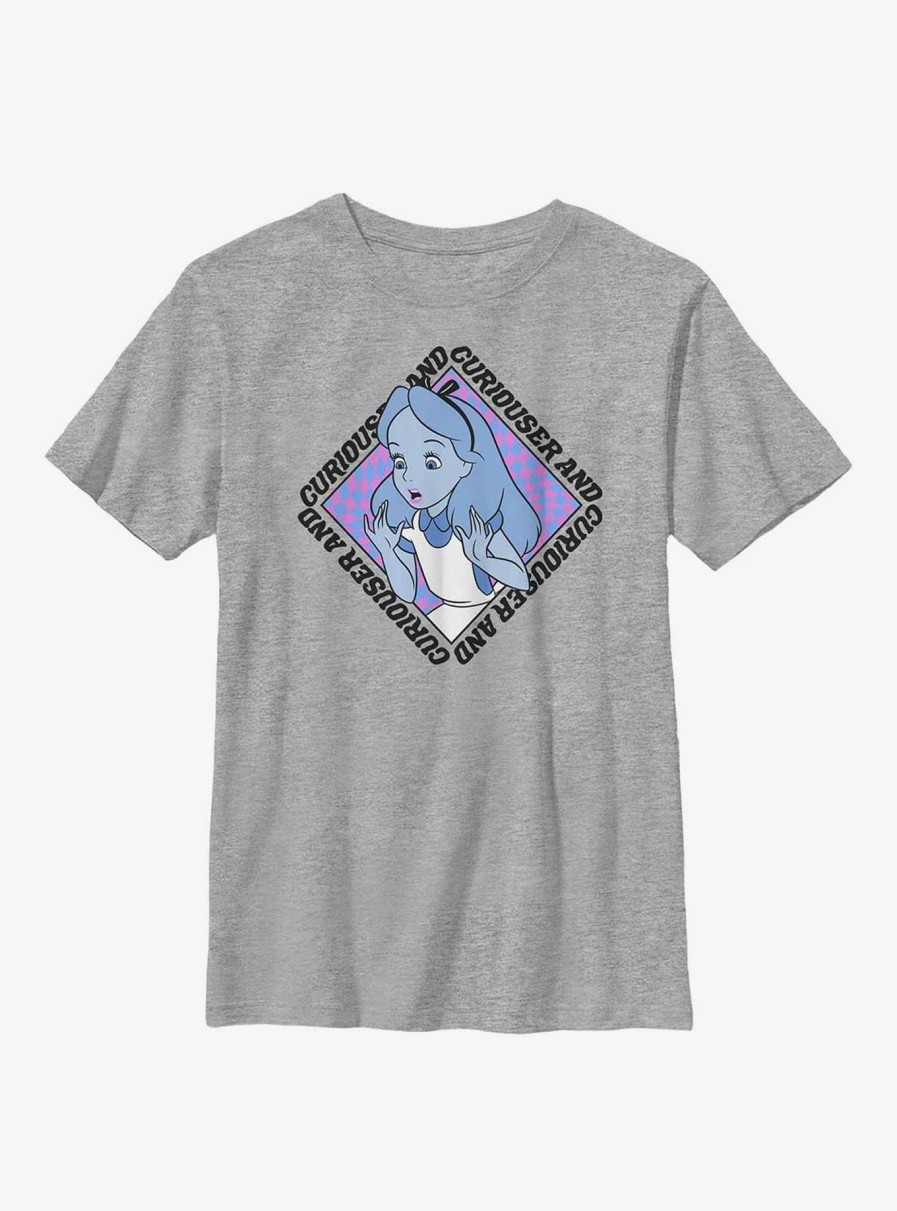 Kids * | Disney Alice In Wonderland Alice Face Youth T-Shirt Bargain Sale