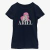 Kids * | Offering Discounts Disney The Little Mermaid Ariel Youth Girls T-Shirt