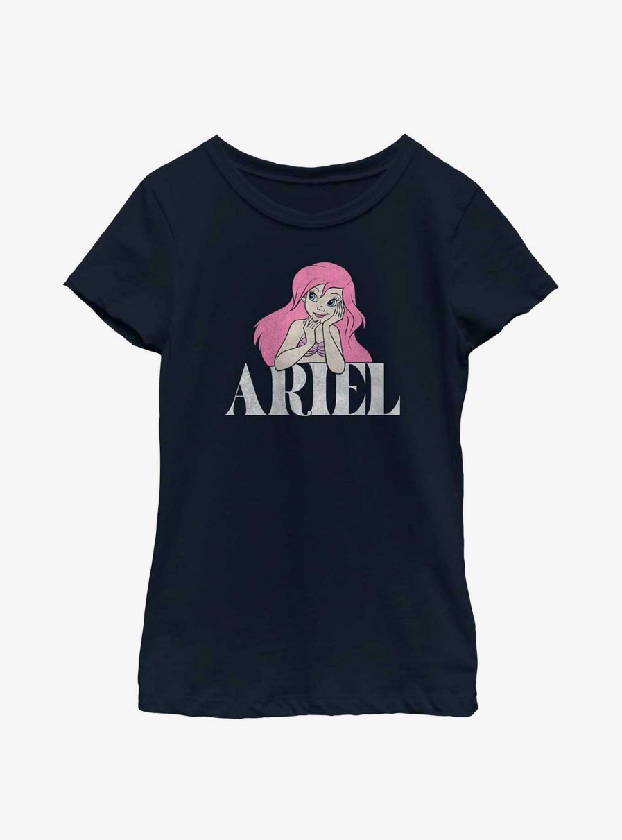 Kids * | Offering Discounts Disney The Little Mermaid Ariel Youth Girls T-Shirt