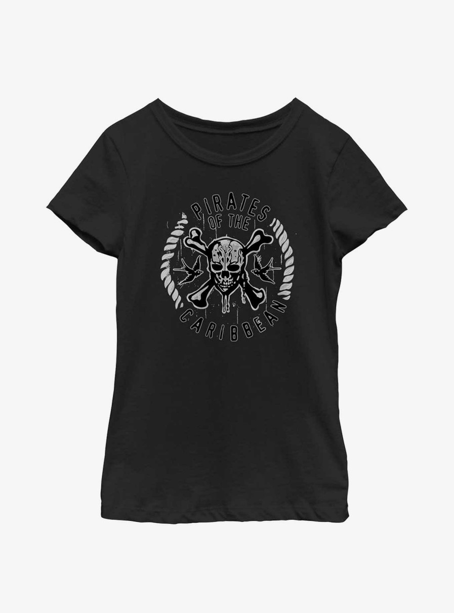 Kids * | Discounts Disney Pirates Of The Caribbean Crossbones Sparrow Youth Girls T-Shirt