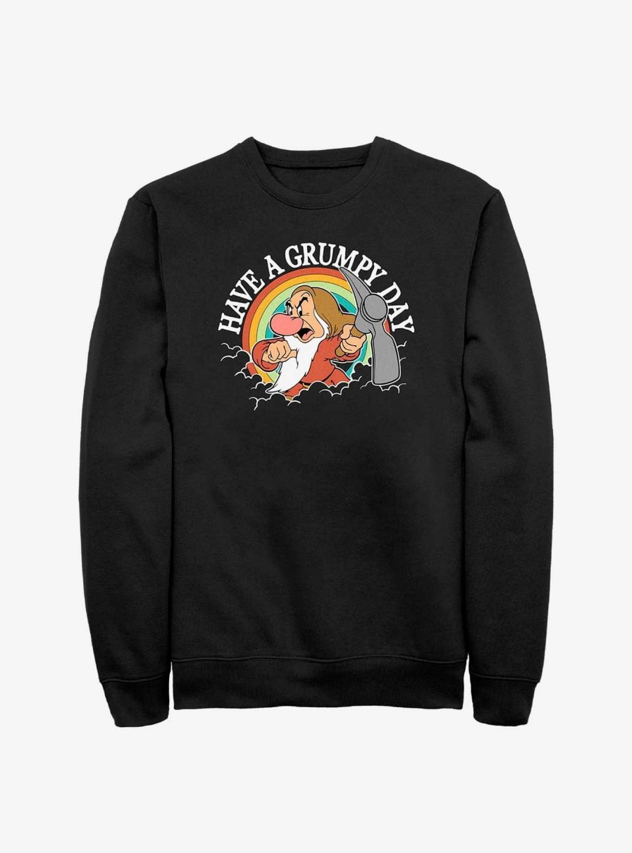 Adults * | Disney Snow White And The Seven Dwarfs Grumpy Day Sweatshirt 100% Guarantee