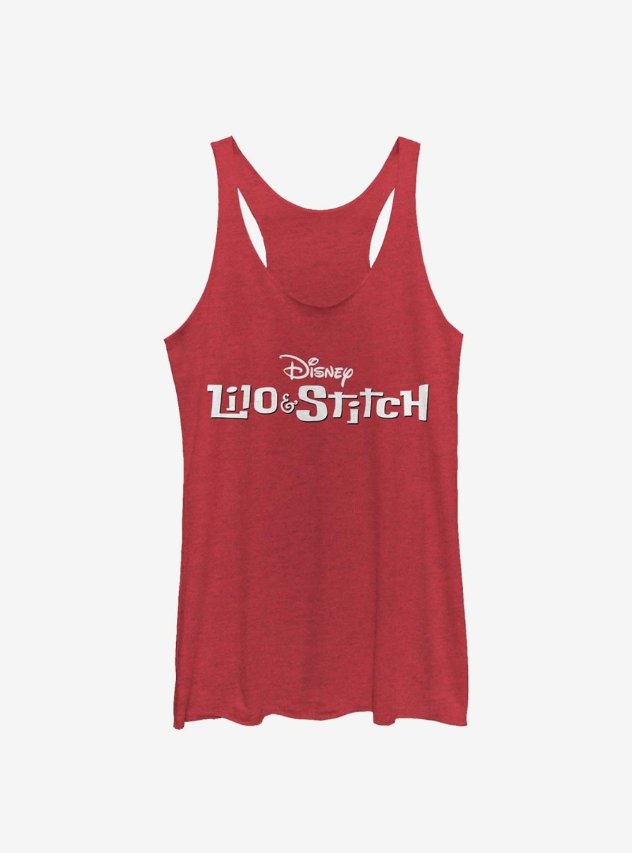 Adults * | Disney Lilo And Stitch Basic Logo Womens Tank Top Bargain Sale