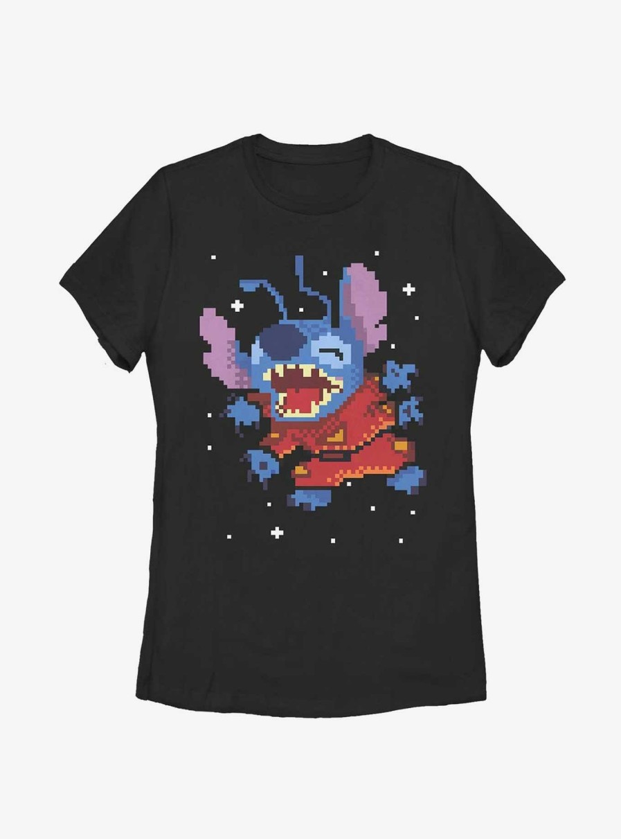 Adults * | Disney Lilo & Stitch Pixelated Womens T-Shirt Latest Fashion