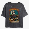 Adults * | Exclusive Design Disney Hocus Pocus Night Time Fly Poster Mineral Wash Womens Crop T-Shirt