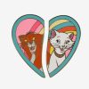 Accessories * | Popular Disney The Aristocats Duchess & Thomas O'Malley Heart Enamel Pin Set Boxlunch Exclusive