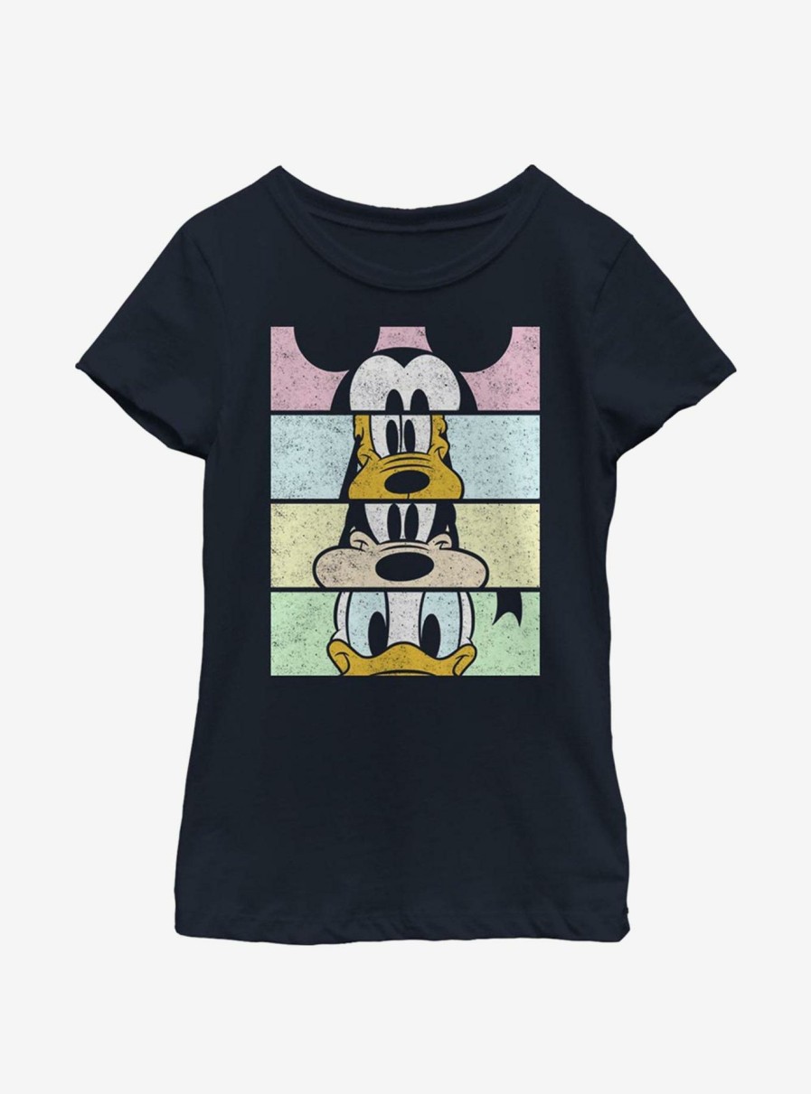 Kids * | Disney Mickey Mouse Crew Youth Girls T-Shirt Less Expensive