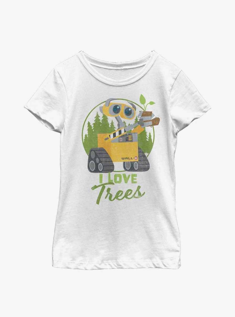 Kids * | Disney Pixar Wall-E Love Trees Youth Girls T-Shirt Excellent