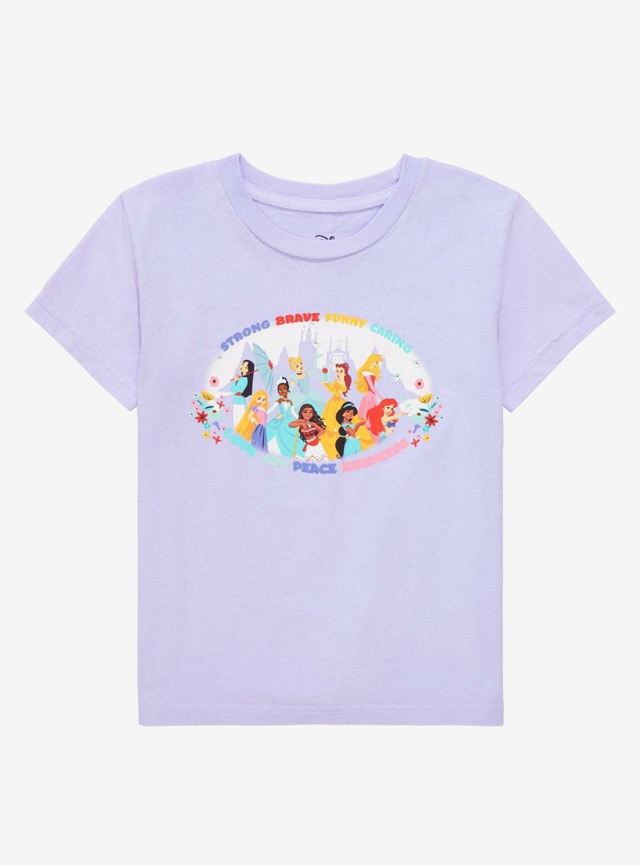 Kids * | Top Sellers Disney Princess Group Portrait Traits Toddler T-Shirt Boxlunch Exclusive