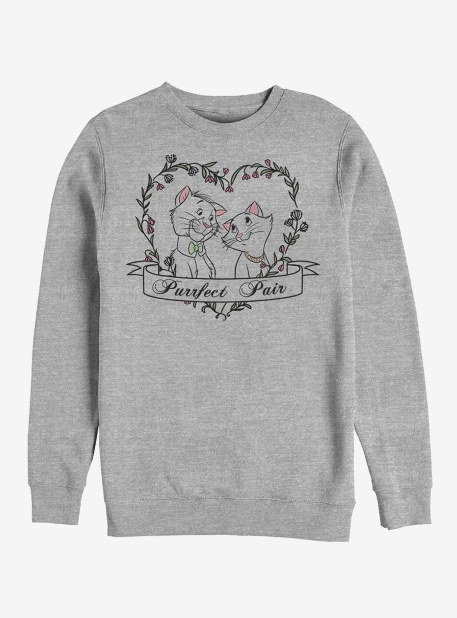 Adults * | Disney The Aristocats Duchess And O'Malley Purrfect Sweatshirt Bargain Sale