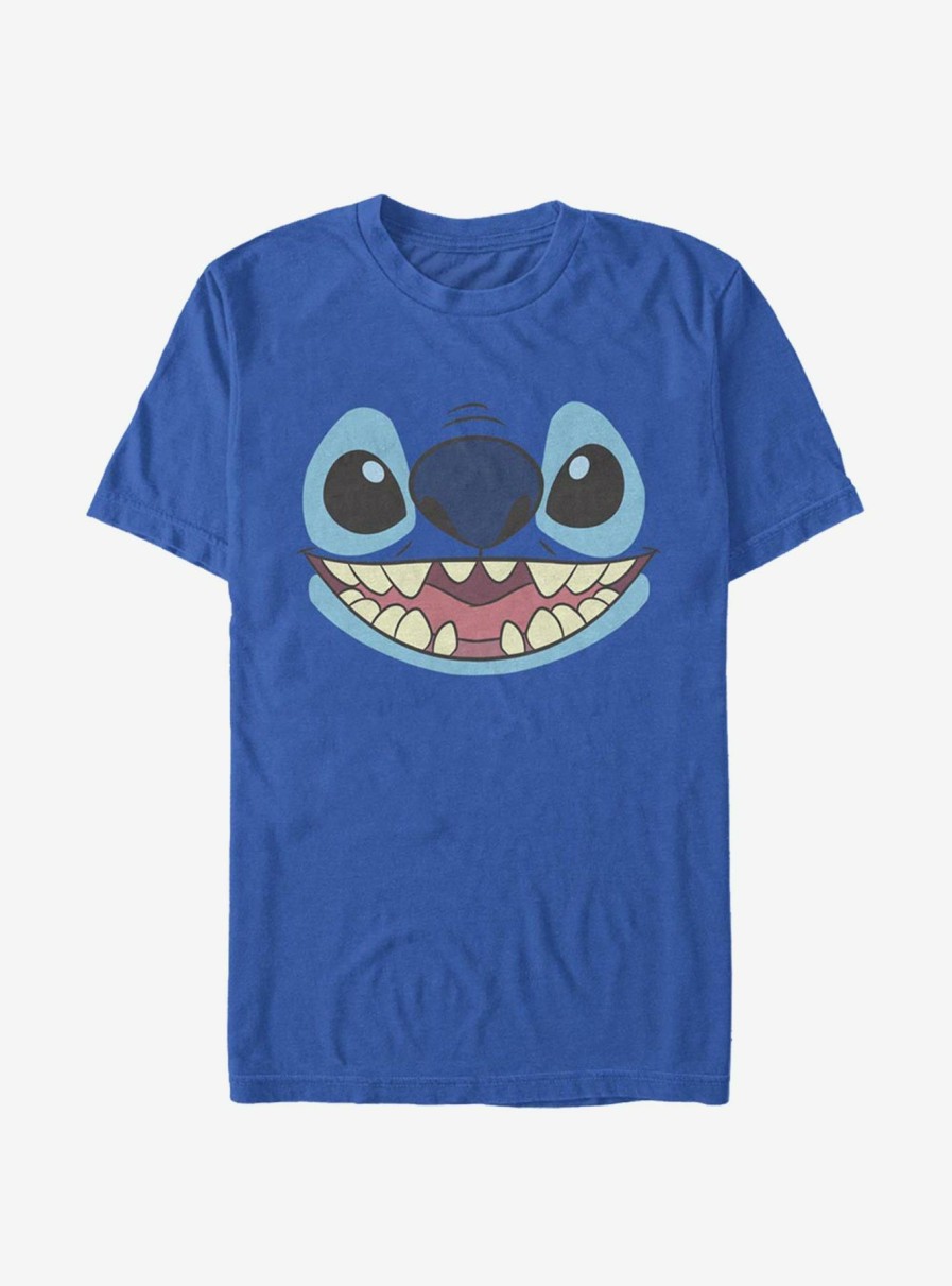 Adults * | Disney Lilo And Stitch Face Large T-Shirt Flash Sale