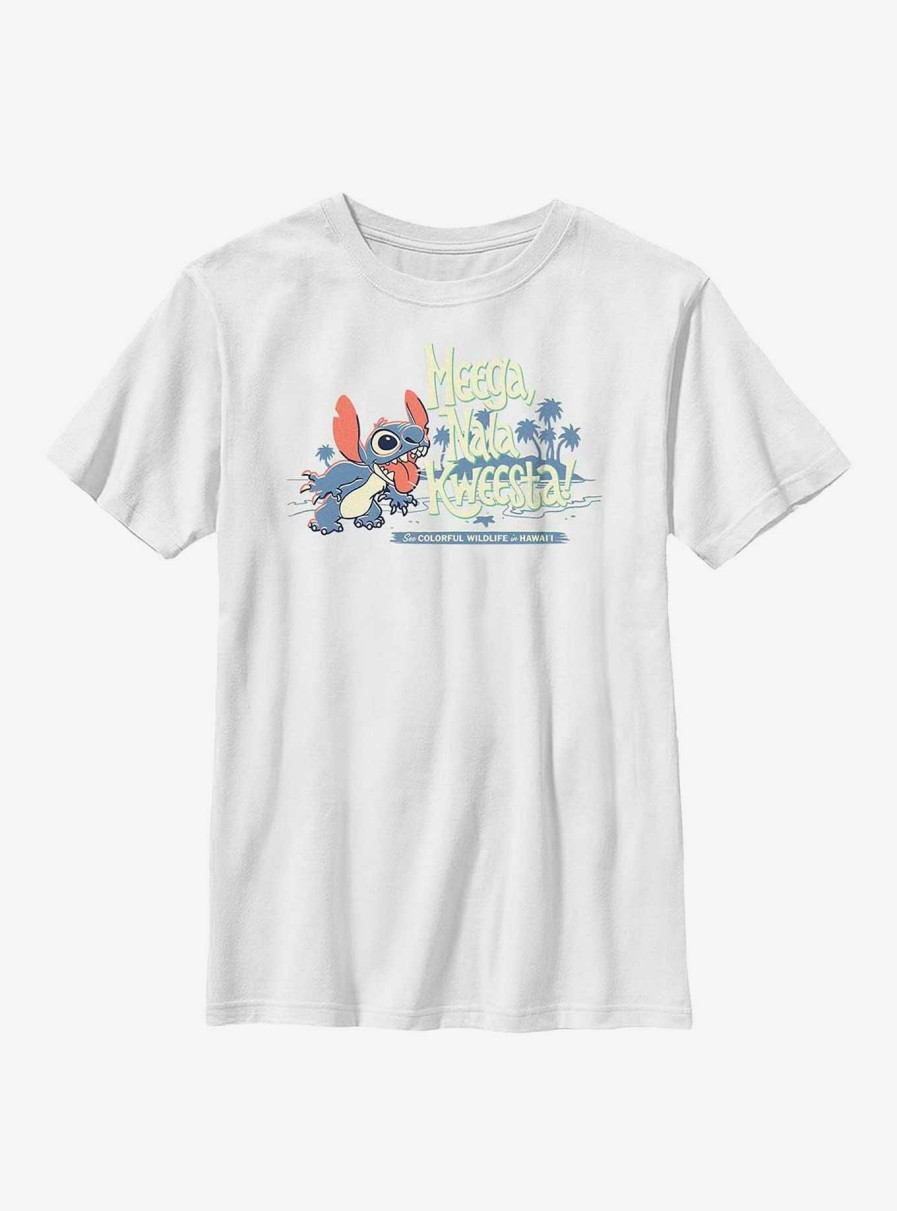 Kids * | Hot Selling Disney Lilo & Stitch Meega, Nala Kweesta! Youth T-Shirt