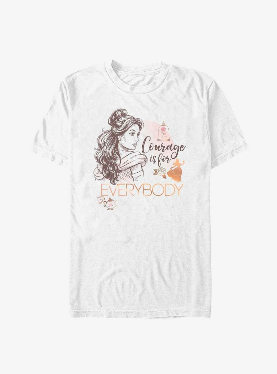 Adults * | Disney Beauty And The Beast Courage Is For Everybody T-Shirt Flash Sale