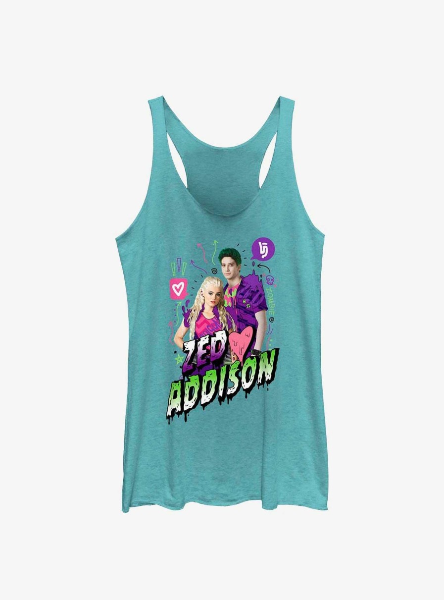 Adults * | Top Sellers Disney Zombies Zeddison Womens Tank Top