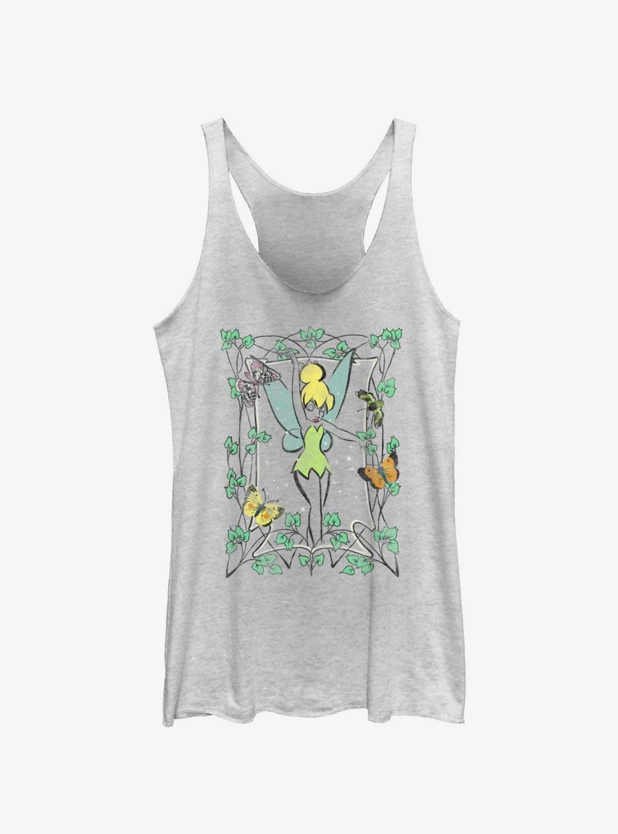 Adults * | Discount Disney Tinker Bell Garden Frame Womens Tank Top