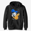 Kids * | Disney Donald Duck Big Face Youth Hoodie Cut Price