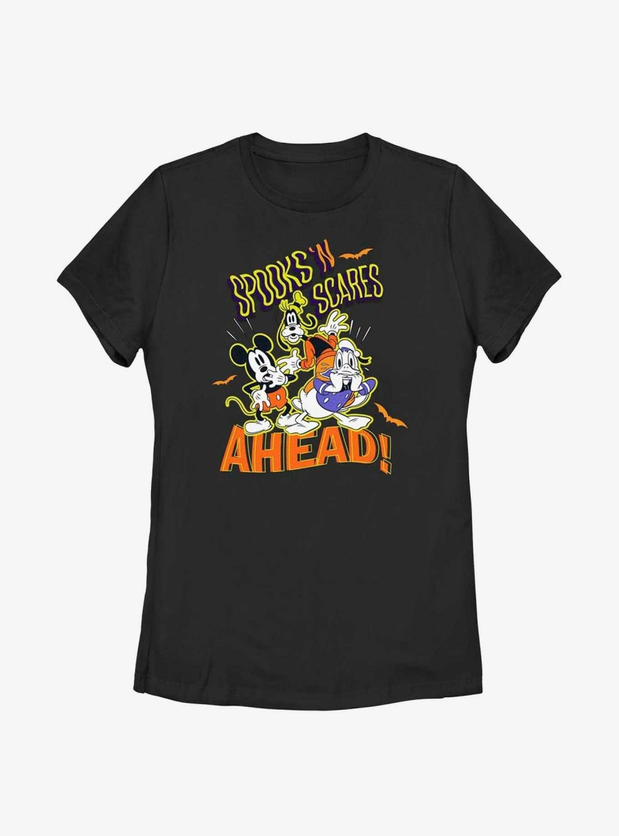 Adults * | Offering Discounts Disney Mickey Mouse Spooks 'N Scares Womens T-Shirt