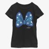 Kids * | Disney Minnie Mouse Minnie Stars Bow Youth Girls T-Shirt Best Choice