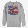 Adults * | Disney Pixar Cars Lightning Flag Sweatshirt Excellent