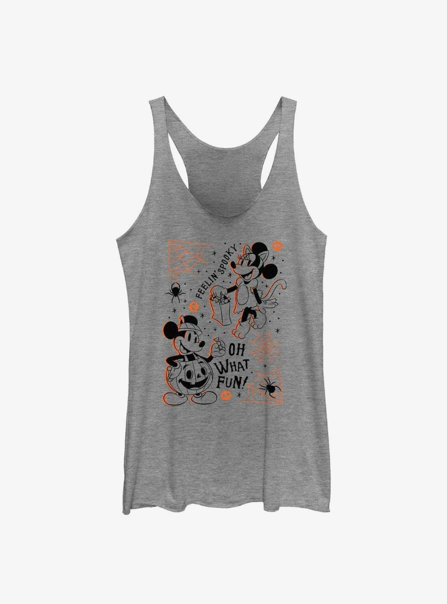 Adults * | Lower Price Disney Mickey Mouse & Minnie Mouse Feelin Spooky Womens Tank Top