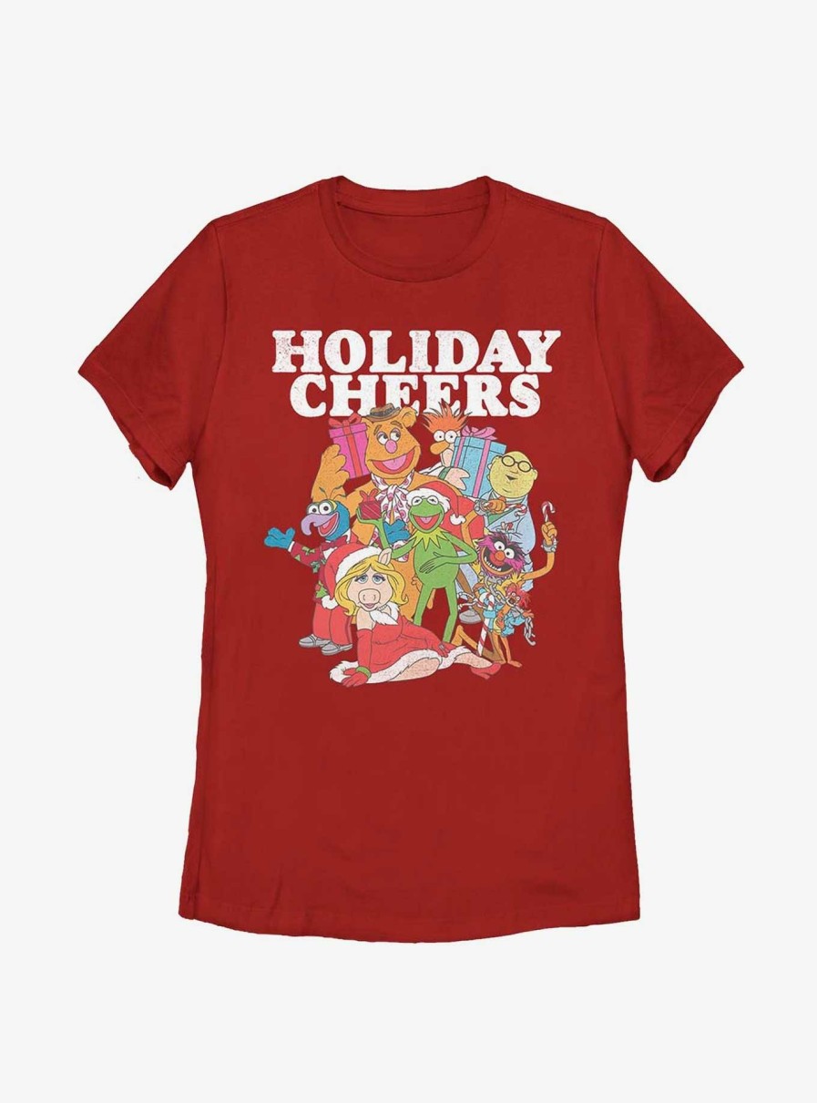 Adults * | Disney The Muppets Holiday Cheers Womens T-Shirt Top Sellers